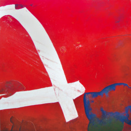 A rouge, peinture contemporaine