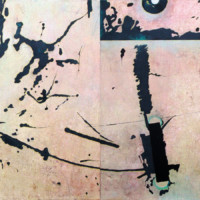 Planète 2, peinture abstraite