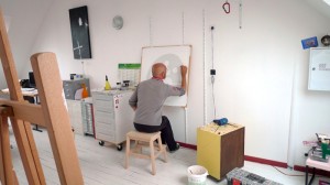 Atelier du peintre contemporain Philippe Bertho à Saint-Brieuc