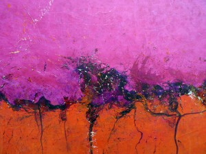 Tableau contemporain abstrait de l'artiste peintre Laurent Marre