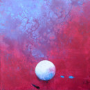 Tole rouge, peinture contemporaine