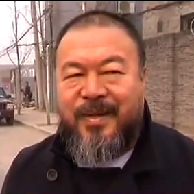Portrait de l'artiste chinois Ai Weiwei